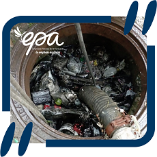 basura alcantarillado